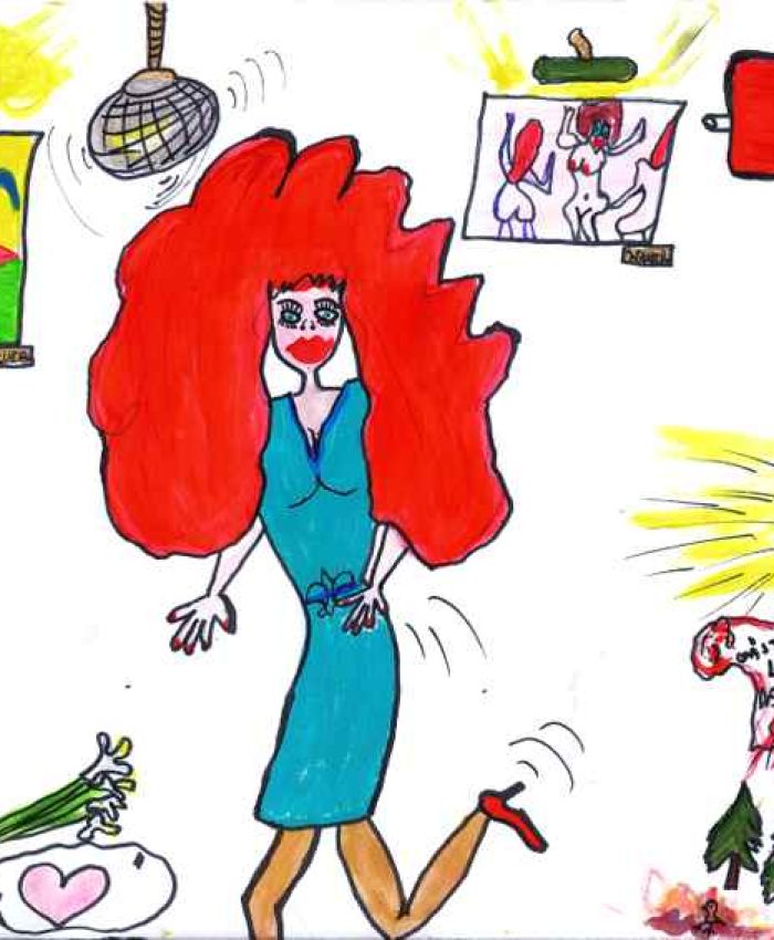 tanzen Bluesanne Karikatur