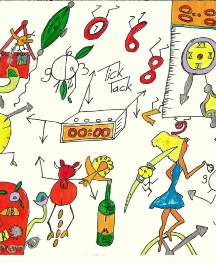 Hast Du Zeit? (BTTB 8)	25.05.2015	29,7 x 21 cm	A 4	Acryl + Marker auf Papier
