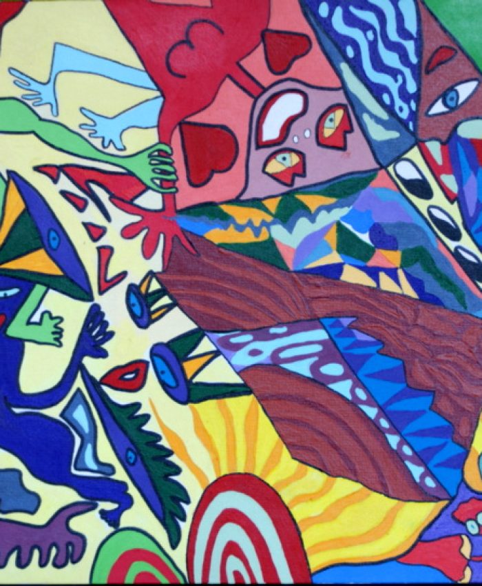 HoldMe	04.10.2012	60 x 40 cm	Acryl + Marker auf Leinen-Malpappe