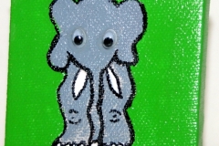 Elefant	17.11.2012	7 x 7 cm	Acryl + Varnish auf Leinwand + Staffel