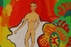 Lady in naked	12.01. - 16.01.2003	31 x 31 cm	Acryl auf Karton