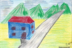 Blauberg	05.10.2001	29,7 x 21 cm	Buntstift auf Papier