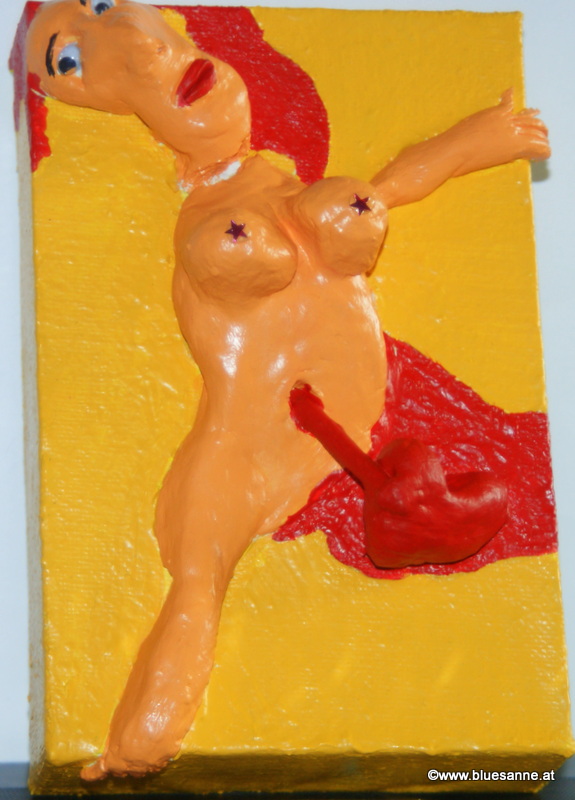 LostSoul	19.04.2013	15 x 10 cm	Acryl + Figur aus Modelliermasse auf Leinwand
