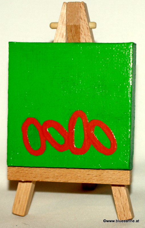 Worm	22.09.2011	7 x 7 cm	Acryl + Abtönfarbe auf Leinwand + Staffel