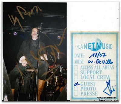 Autogramm Willy DeVille 2001