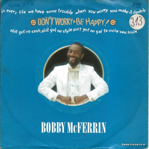 Bobby McFerrin ‎– Dont Worry Be Happy! 1988 Single