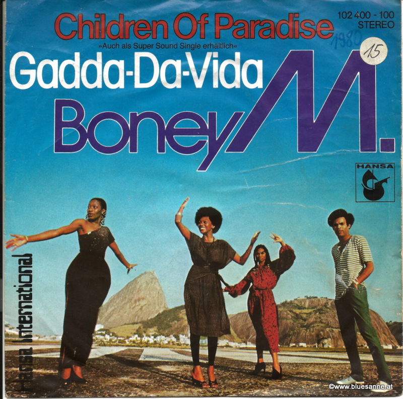 Boney M. ‎– Children Of Paradise  Gadda-Da-Vida 1980 Single