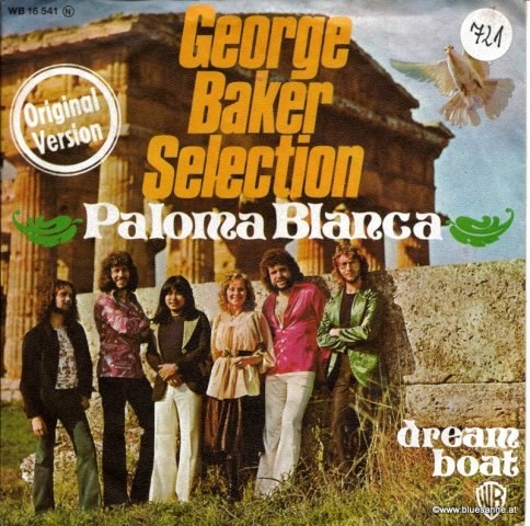 George Baker Selection ‎– Paloma Blanca 1975 Single