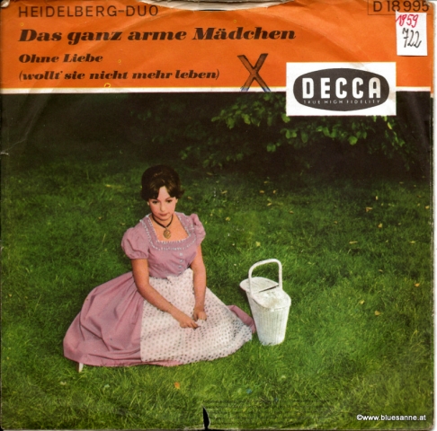 Heidelberg-Duo ‎– Das ganz arme Mädchen 1959