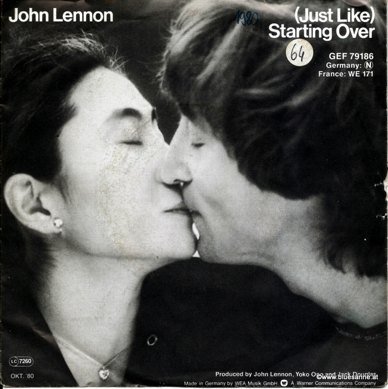 John Lennon ‎– (Just Like) Starting Over 1980 Single