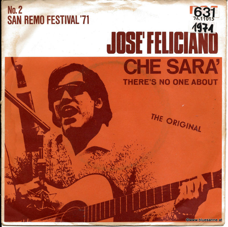 José Feliciano ‎– Che Sara´ 1971