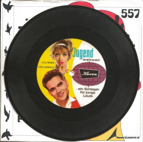 Lill Babs+Ted Herold ‎– Tschau, Tschau Auf Wiedersehn 1962 Single-Folie