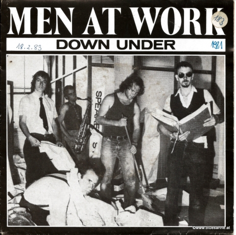 Men at Work Down under 1981 Single
