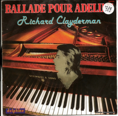Richard Clayderman ‎– Ballade Pour Adeline 1977 Single