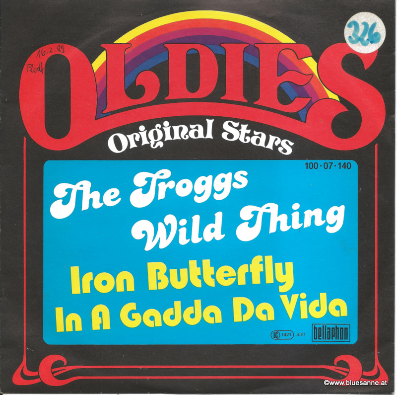 The Troggs - Wild Thing, Iron Butterfly - In A Gadda Da Vida 1981 - Single
