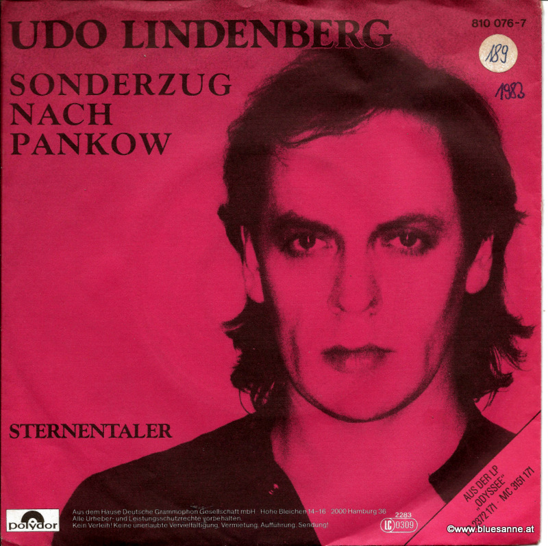 Udo Lindenberg ‎– Sonderzug Nach Pankow 1983 Single