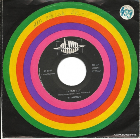 Wolfgang Ambros‎– Da Hofa - I bin allan 1971 Single
