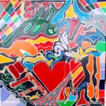 Save the Love 05.01.01.-19.01.2025 40 x 40 cm Acryl + Lack auf Leinwand