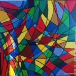 UmlaufPannen 14.01. - 30.01.2025 40 x 40 cm Acryl + Lack auf Leinwand