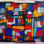 FensterBunt 15.01.-01.02.2025 50 x 40 cm Acryl + Lack auf Leinwand
