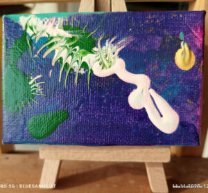 Explosion	25.07.2012	 9x6 cm Acryl auf Leinwand+Staffel