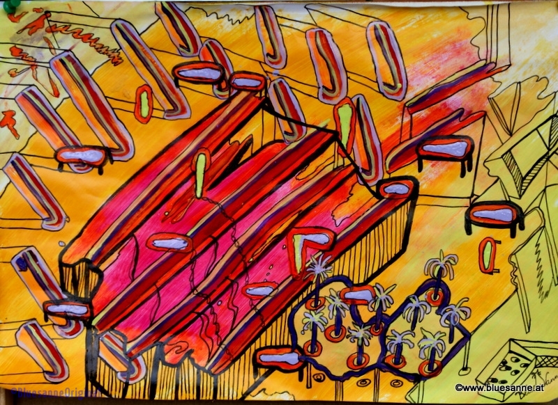 FreeBeach	19.08. – 20.08.2015	42 x 29,5 cm	Acryl + Tusche auf Papier