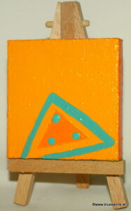 Blind 28.09.2011 7 x 7 cm Acryl + Abtönfarbe + Varnish auf Leinwand + Staffel