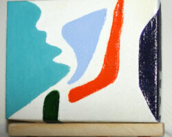 Boomerang 13.02.2016 9 x 7 cm Acryl auf Leinwand + Staffel
