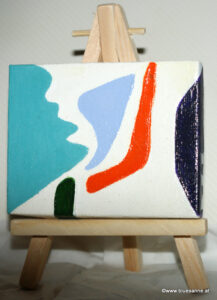 Boomerang 13.02.2016 9 x 7 cm Acryl auf Leinwand + Staffel