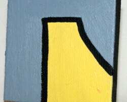 ComeIn 16.02.2012 7 x 7 cm Acryl auf Leinwand + Staffel