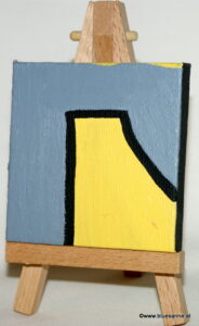 ComeIn 16.02.2012 7 x 7 cm Acryl auf Leinwand + Staffel