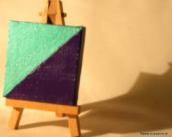 Derby 23.09.2011 7 x 7 cm Acryl + Plaka + Varnish auf Leinwand + Staffel
