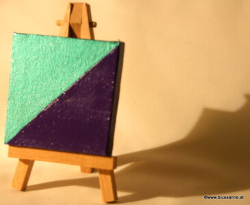 Derby 23.09.2011 7 x 7 cm Acryl + Plaka + Varnish auf Leinwand + Staffel