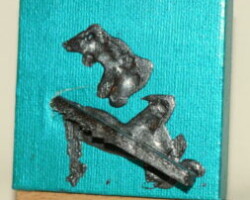 Flying Animals 30.09.2011 7 x 7 cm Acryl + Abtönfarbe + Holz auf Leinwand + Staffel