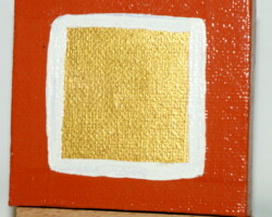 G-Quarter 22.09.2011 7 x 7 cm Acryl + Plaka + Varnish auf Leinwand + Staffel