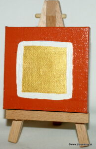 G-Quarter 22.09.2011 7 x 7 cm Acryl + Plaka + Varnish auf Leinwand + Staffel