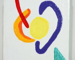 HearMe 20.09.2011 7 x 7 cm Acryl + Plaka + Varnish auf Leinwand + Staffel