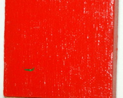 JustRed 00.12.2011 7 x 7 cm Acryl + Abtönfarbe + Varnish auf Leinwand + Staffel
