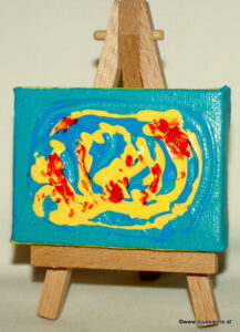 Karibik 31.05.2012 8 x 6 cm Acryl + Varnish auf Leinwand + Staffel