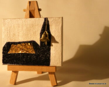 Kirche 28.11.2012 9 x 7 cm Acryl + Varnish auf Leinwand + Staffel