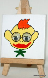 LittleWilly 04.09.2012 7 x 7 cm Acryl + Varnish auf Leinwand + Staffel