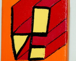Love 17.11.2012 7 x 7 cm Acryl + Varnish auf Leinwand + Staffel Love