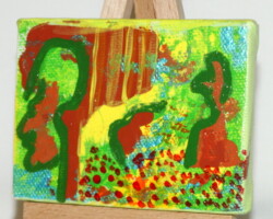 MeetNature 27.07.2012 8 x 6 cm Acryl + Varnish auf Leinwand + Staffel