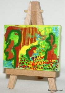 MeetNature 27.07.2012 8 x 6 cm Acryl + Varnish auf Leinwand + Staffel