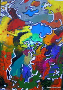 Mr.Hat 03.03.2012 70 x 50 cm Acryl auf Leinwand