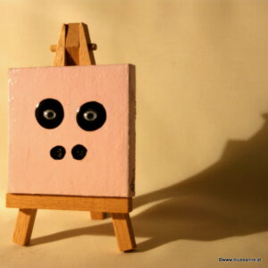 Pigy 09.10.2011 7 x 7 cm Acryl + Abtönfarbe + Varnish auf Leinwand + Staffel