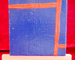 Redline 14.01.2016-11.05.2020 7 x 7 cm Acryl + Varnish auf Leinwand + Staffel