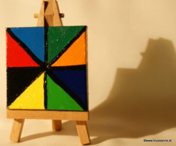 RubiQ 24.09.2011 7 x 7 cm Acryl + Varnish auf Leinwand + Staffel