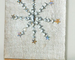 Silverstar 31.08.2012 9 x 7 cm Acryl + Varnish auf Leinwand + Staffel