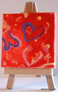 Takti 02.10.2014 7 x 7 cm Acryl + Varnish auf Leinwand + Staffel